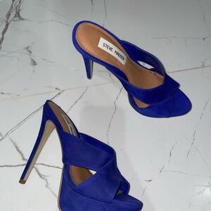 Steve Madden Blue Stiletto Heels Elegant Pumps
